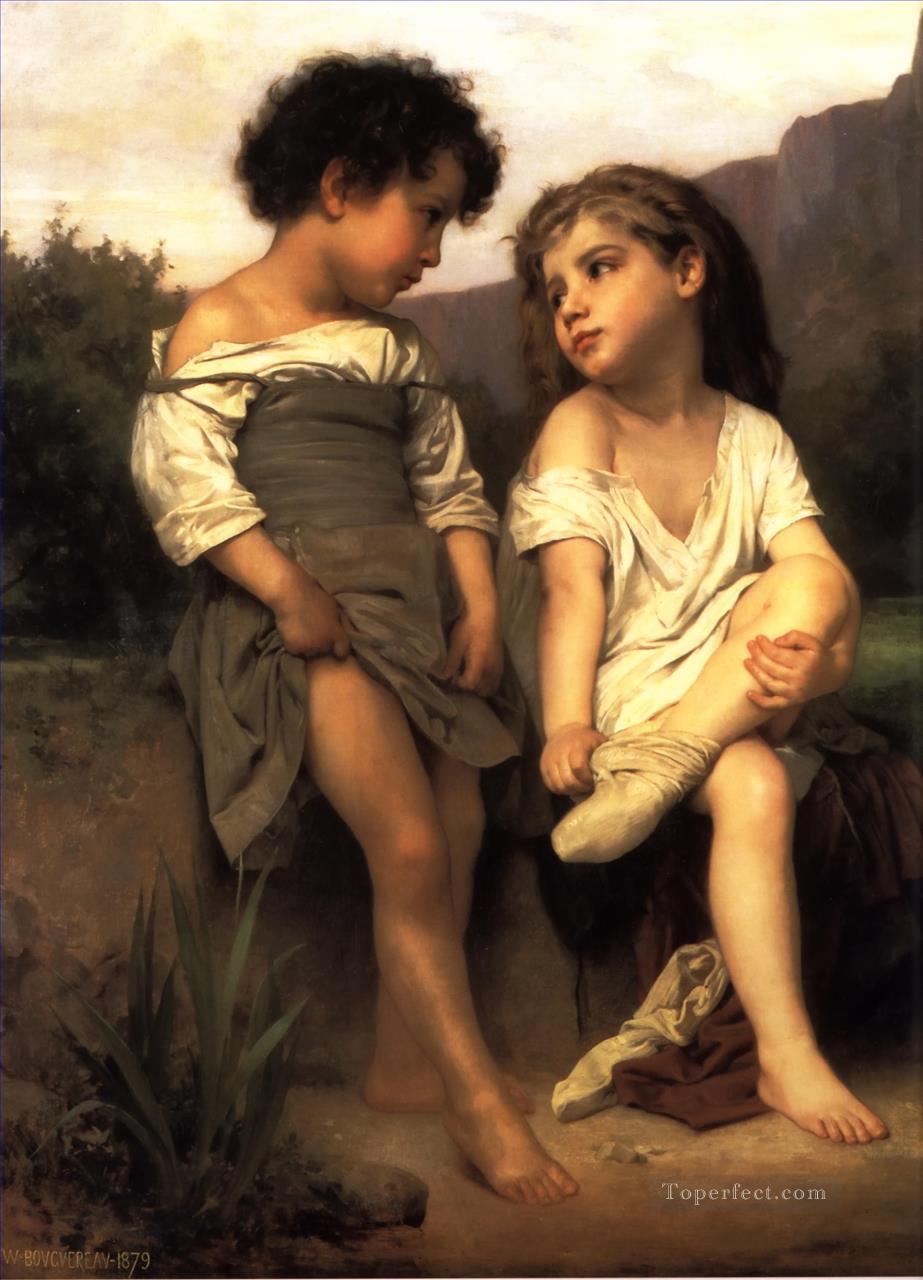Les Jeunes Baigneuses Realism William Adolphe Bouguereau Oil Paintings